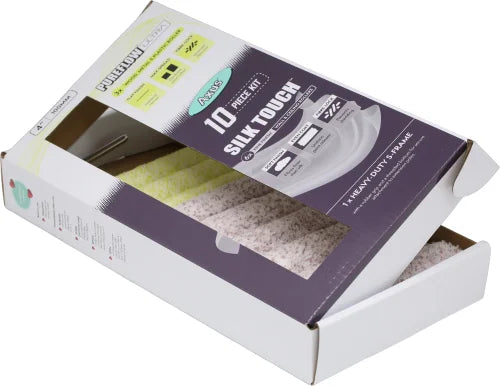 Silk Touch / Pureflow Ultra Roller Kit (9 Rollers & Frame) 4 "/100mm, Kit of 10 pieces