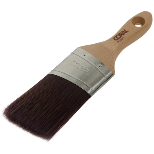 Coral Aspire 2" Oval Paint Brush with Angled Cut Stubby Handle
