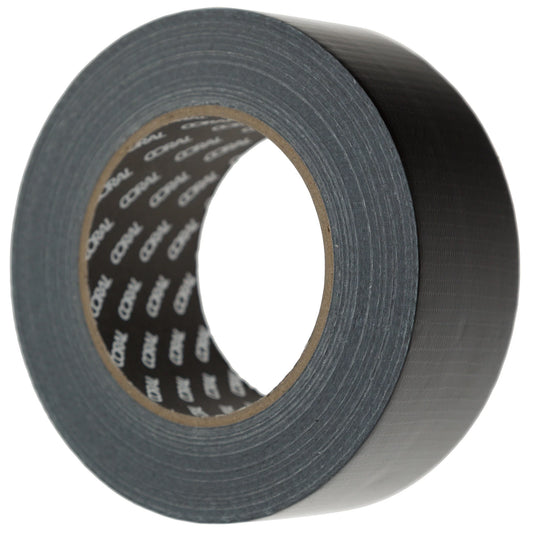 Coral Endurance Duct Tape with Strong Tough and Thick Material in Black 2 inch 50M roll