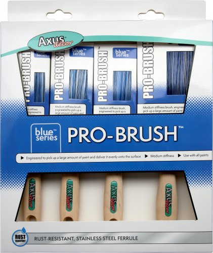 Pro-Brush Set Set of 4 (1.5", 2x2", 3") SET CONTAINS: 1 X 1.5", 2 X 2", 1 X 3"