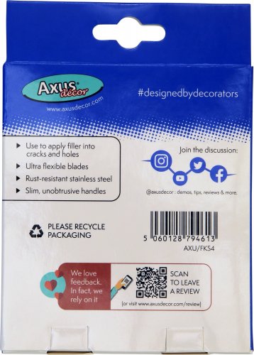Pro-Fill Compact Filler Applicators 25mm, 50mm, 80mm, 100mm (25MM, 50MM, 80MM, 100MM)