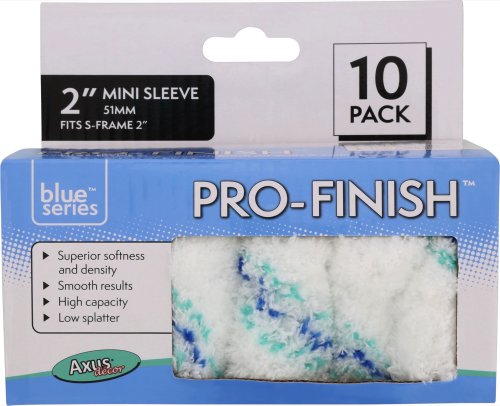 Pro-Finish Wall & Ceiling Mini Roller, Medium Pile 2"/50mm,10Pk