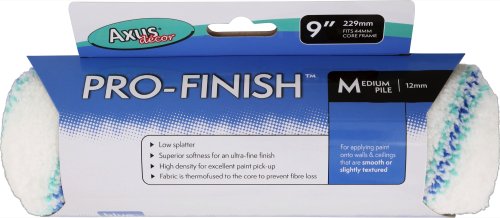 Pro-Finish Wall & Ceiling Roller, Medium Pile 9"/230mm,44mm core