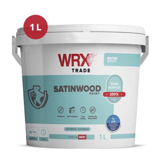 WRX TRADE SATINWOOD PAINT 1 L, 2.5Lt, 5Lt - ANTHRACITE GREY 7016